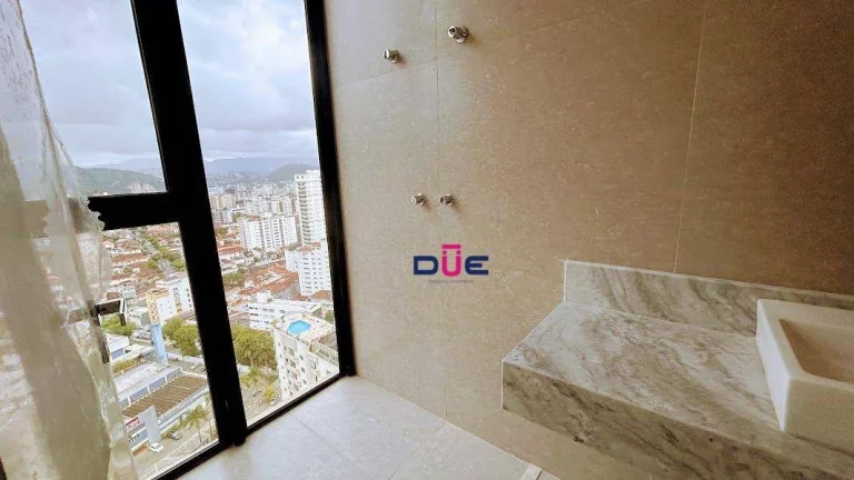 Imagem Cobertura com 3 dormitórios à venda, 160 m² por R$ 2.800.000 - José Menino - Santos/SP