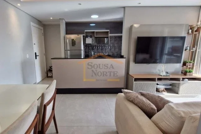 Imagem Apartamento de 67m², com 2 dormitórios, sendo 1 suite, sala integrada à cozinha e varanda gourmet...