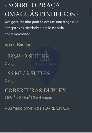 Imagem Apartamento à venda em Pinheiros, São Paulo-SP: 3 quartos, 3 suítes, 4 banheiros, 3 vagas de garagem, 166m² de pura elegância!