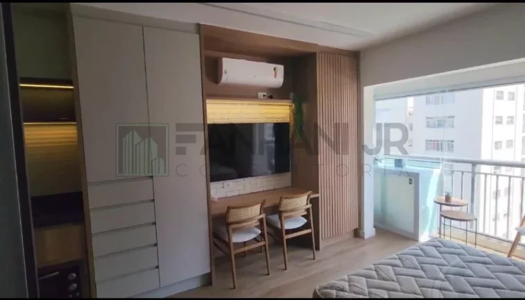 Imagem Aluguel de Apartamento na Bela Vista: 1 Quarto, 2 Salas, 1 Banheiro, 1 Vaga de Garagem, 30m² - São Paulo-SP