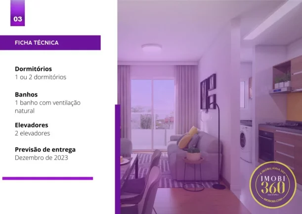 Imagem APTOS EM OBRAS ANALIA FRANCO, 42 MTS, 2 DORMS, 1 VG 350.000,00