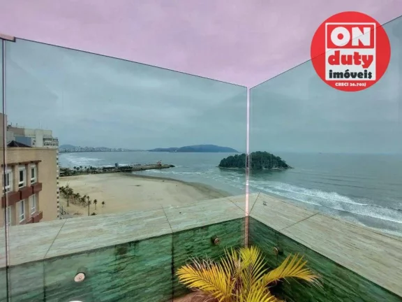 Imagem Apartamento para alugar, 130 m² por R$ 6.300,00/mês - José Menino - Santos/SP