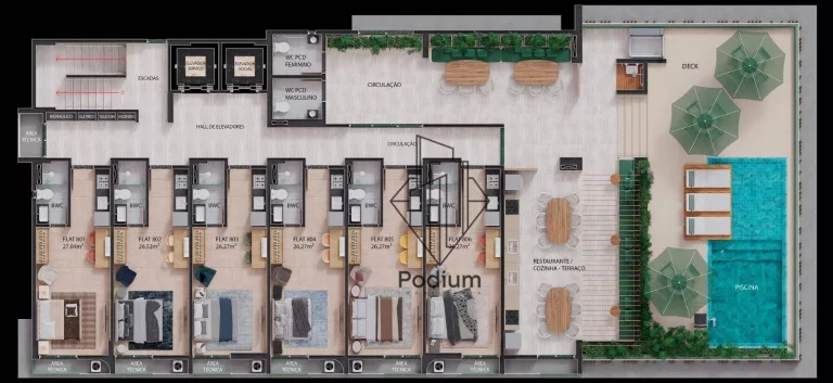 Imagem Flats com excelente localização a 250m da praia de Tambaú - FL0408