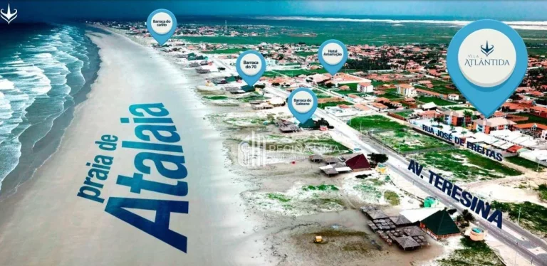 Imagem ÚLTIMA UNIDADE: Apartamento em construção, 2 dormitórios à venda por R$ 342,647,10 Condomínio VILA ATLÂNTIDA - Atalaia - Luís Correia/PI