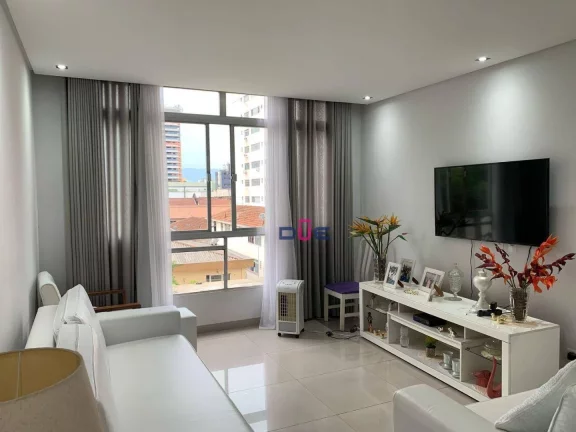 Imagem Apartamento com 2 dormitórios à venda, 110 m² por R$ 640.000 - Gonzaga - Santos/SP