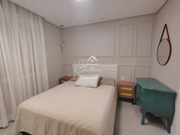 Imagem Imperdível apartamento à venda em Guarujá-SP, Pitangueiras: 3 quartos, 1 suíte, 2 salas, 3 banheiros, 1 vaga, 130m².