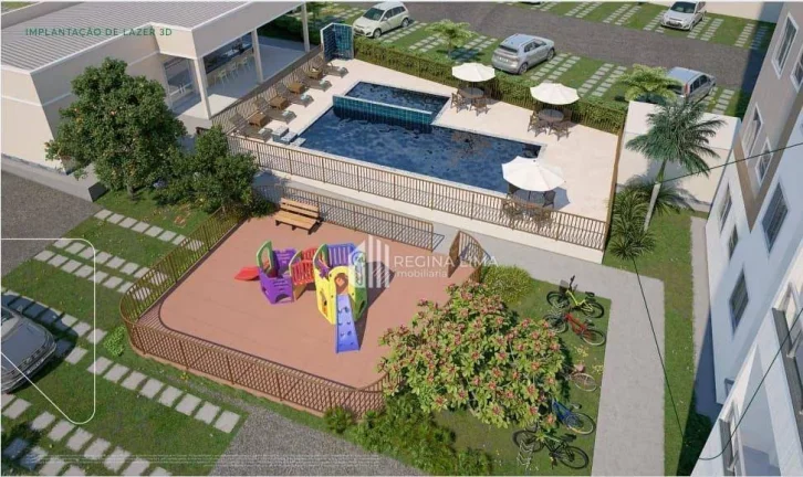 Imagem Apartamento em condomínio fechado, 2 dormitórios à venda por R$ 219.990,00 - Condomínio VILA DI FIORI - Cristo Rei - Teresina/PI