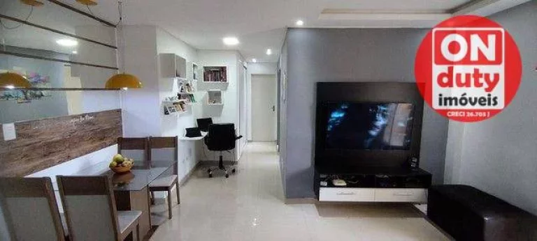 Imagem Apartamento com 2 dormitórios à venda, 54 m² por R$ 350.000,00 - Jardim dos Pássaros - Guarujá/SP