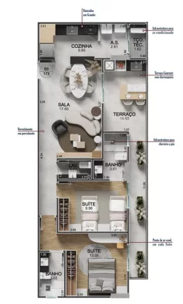Imagem APARTAMENTO COM 86.41 m² - REAL - PRAIA GRANDE SP