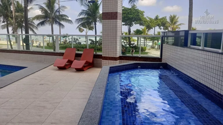 Imagem Apartamento com SACADA GOURMET 2 Dormitórios FRENTE MAR na Praia Grande!