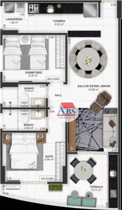 Imagem Apartamento com 2 dormitórios à venda, 69 m² por R$ 429.000,00 - Tupi - Praia Grande/SP