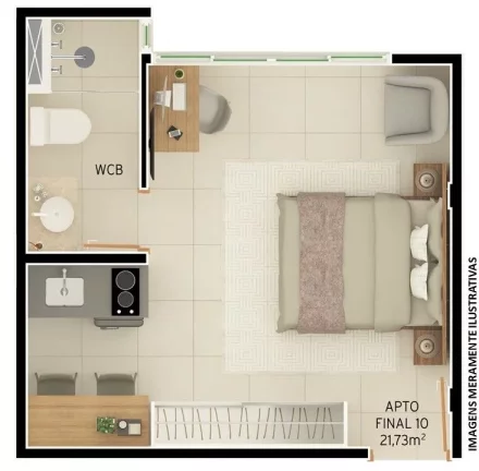 Imagem Flat com 1 dormitório à venda, 18 m² por R$ 369.000,00 - Intermares - Cabedelo/PB Imagem Flat com 1 dormitório à venda, 18 m² por R$ 369.000,00 - Intermares - Cabedelo/PB
