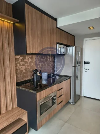 Imagem Studio à venda ou locação em Indianópolis, São Paulo-SP: 1 quarto, 2 salas, 1 banheiro, 27m² de luxo!
