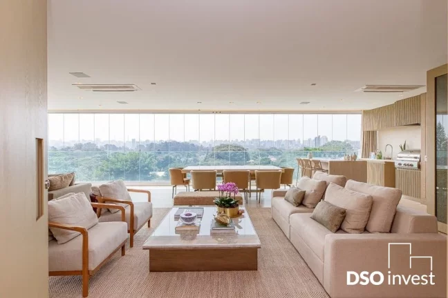 Imagem Com projeto da renomada arquiteta Fernanda Negrelli, esse apartamento de 229m2 imprime de forma harm...
