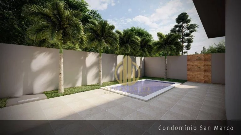 Imagem Casa no condomínio San Marco com três suítes e piscina