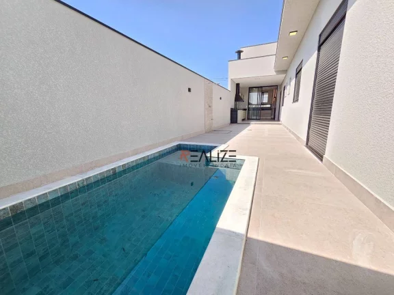 Imagem Casa com 3 suítes e piscina à venda, 155 m² por R$ 1.420.000 - Condomínio Jardim Brescia - Indaiatuba/SP