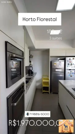Imagem Apartamento para Venda em Salvador, Horto Florestal, 3 dormitórios, 3 suítes, 5 banheiros, 2 vagas