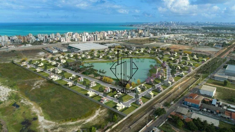Imagem Terreno no Intermares Park Condomínio ... Spa com área de lazer completa na entrada do Pôr do Sol do Jacaré no município de Cabedelo/PB -TE0074..