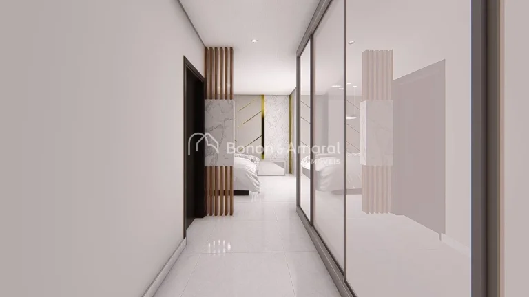 Imagem Casa em construção com sala com pé direito duplo, cozinha, churrasqueira fechada e coberta integr...