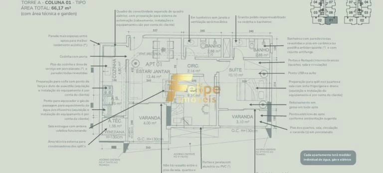 Imagem NOVÍSSIMO EMPREENDIMENTO IMOBILIÁRIO, APARTAMENTO GARDEN, LOCALIZADO EM JARDIM CAMBURI, VITÓRIA/ES!