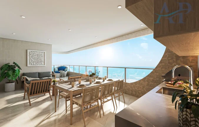 Imagem Apartamento Frente Mar na Aviação em Praia Grande
