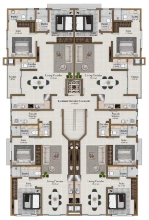 Imagem Marlim Branco - Apartamento à venda no bairro Mariscal - Bombinhas/SC