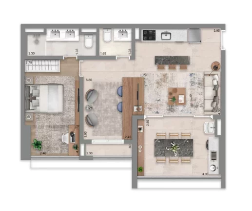 Imagem Apartamento em Brooklin Paulista - São Paulo SP