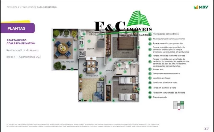 Imagem Apartamento para Venda em Limeira, Jardim Bartolomeu Grotta, 2 dormitórios, 1 banheiro, 1 vaga