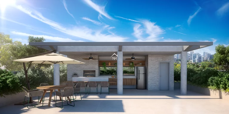 Imagem Studio de 37m c/ varanda, 1 vaga, salão de festas, piscinas adulto e infantil, fitness interno e externo, pista de cooper, brinquedoteca,churrasqueira