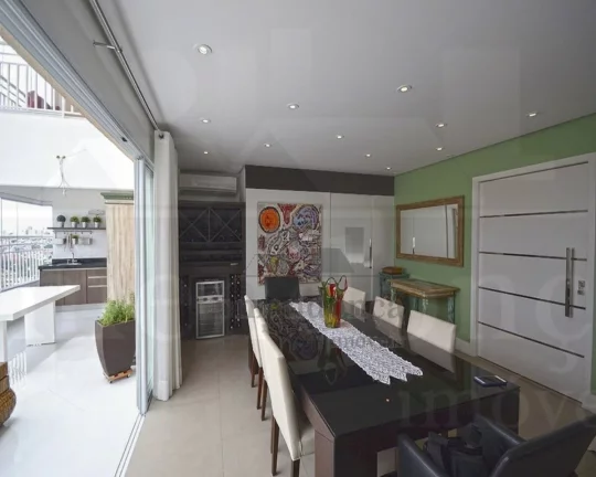 Imagem Apartamento cobertura duplex, com 4 suítes,piscina privativa, sacada com churrasquei