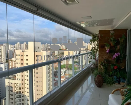 Imagem Apartamento com varanda gourmet em Perdizes, andar alto e vista para o por do sol.