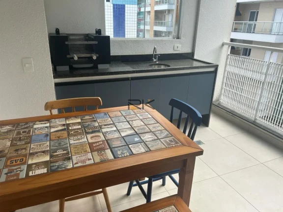 Imagem APARTAMENTO PRAIA GRANDE com 2 dormitórios sendo 1 suíte,1 vaga de garagem,varanda gourmet com churrasqueira