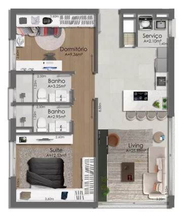 Imagem Apartamento à venda no bairro Tristeza - Porto Alegre/RS