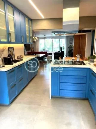 Imagem Ãtimo apartamento Ã  venda no Brooklin - Ãrea: 167,00mÂ² - Living amplo com terraÃ§o na copa das Ã...