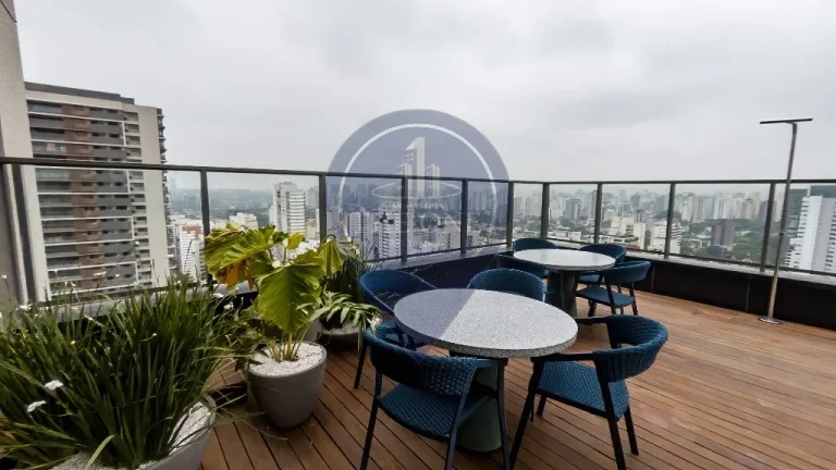 Imagem Studio de Luxo à Venda no Brooklin Paulista, São Paulo-SP: 1 Quarto, 1 Banheiro, 40,55 m² de Puro Conforto!