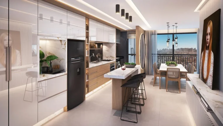 Imagem Apartamento novo no Cristo Rei em Curitiba.2 e 3 dormitorios