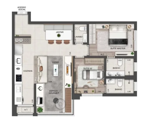 Imagem Ledge Brooklin - Residencial - Ledge Brooklin - Residencial