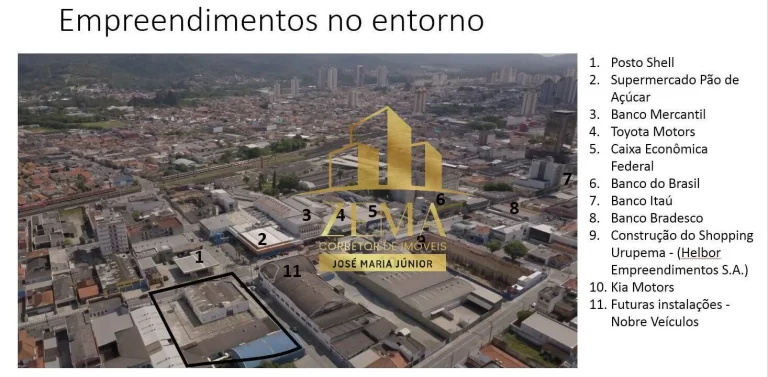 Imagem Predio Comercial 5559,77m2 de área total, construidos 747 + 2519 M2