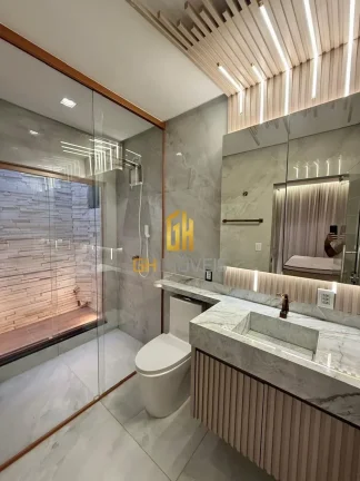 Imagem Casa com 3 quartos no Papilon Park em terreno com 407,50m² com 203m² de área construída possui:
...