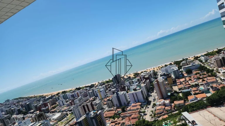 Imagem Apartamento de porteira fechada com varanda sacada e vista para o mar do Bairro Altiplano/Cabo Branco - AP2326.