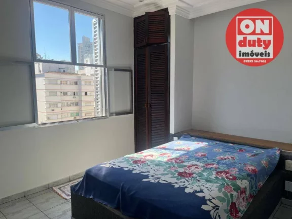 Imagem Apartamento com 2 dormitórios para alugar, 80 m² por R$ 3.800,00/mês - Boqueirão - Santos/SP