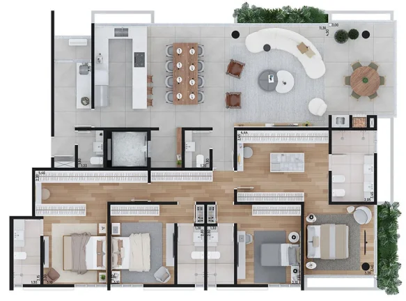 Imagem Apartamento 4 Dormitórios para venda em Itajaí - SC