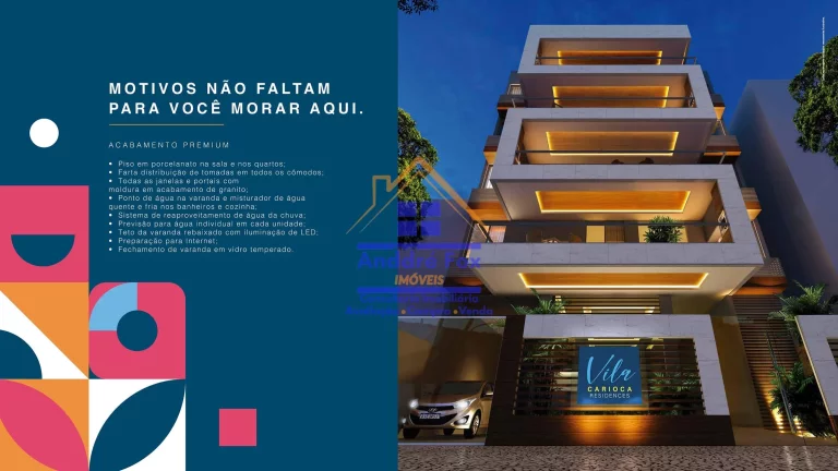 Apartamentos, Gardens e Coberturas com metragens abrangentes de 68M² até 191M², à venda, a partir de R$ 397.000 – Vila Isabel - Rio de Janeiro / RJ.