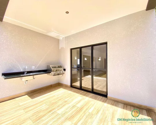Imagem Casa nova térrea com 3 suítes quintal com piscina em condomínio