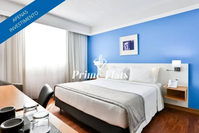 Imagem Flat disponível para venda no Slaviero Downtown São Paulo, com 24m², 1 dormitório e 1 vaga de garagem