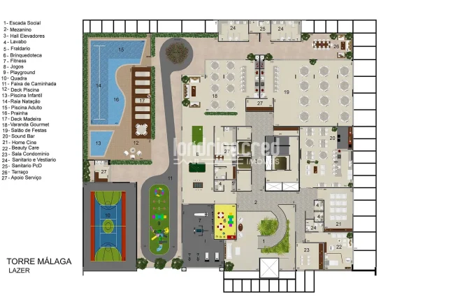 Imagem Apartamento à venda 3 Quartos, 1 Suite, 2 Vagas, 184.68M², Centro, Cambé - PR | TORRE MÁLAGA