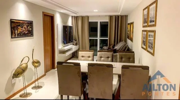 Imagem Apartamento com 3 Quartos Frente p/ Mar à Venda Mobiliado e Decorado na Praia do Morro - Guarapari/ES