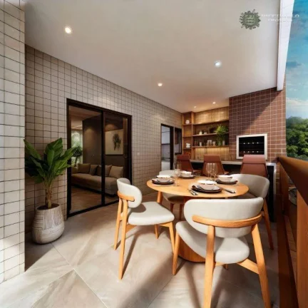 Imagem Apartamento com 3 dormitórios à venda, 134 m² por R$ 1.372.512,00 - Canto do Forte - Praia Grande/SP