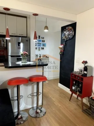 Imagem Apartamento de 60 m² com ambientes integrados, 2 dormitórios, sendo 1 suite, sala de estar e janta...