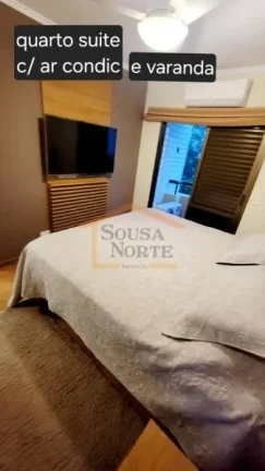 Imagem Apartamento mobiliado,104m², 3 dormitórios, sendo 1 suíte, sala ampla, sacada, lavabo, cozinha am...